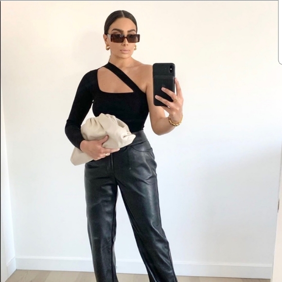 ZARA Asymmetric Knit Bodysuit Sz S - Picture 4 of 10